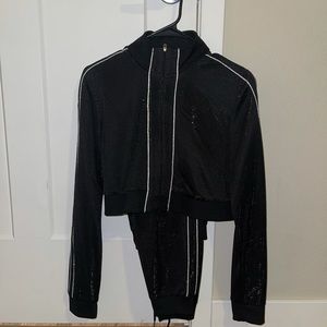 Sparkly tracksuit